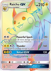 Raichu GX (Secret) 75/73