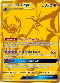 Lunala GX (Secret Rare) 172/156