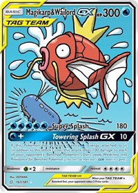 Magikarp & Wailord GX (Alternate Full Art) 161/181