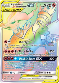 Reshiram & Charizard GX (Secret) 217/214