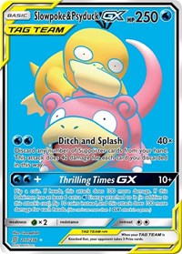 Slowpoke & Psyduck GX (Full Art) 217/236
