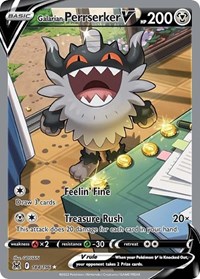 Galarian Perrserker V (Alternate Full Art) 184/196