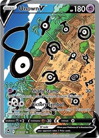 Unown V (Alternate Full Art) 177/195