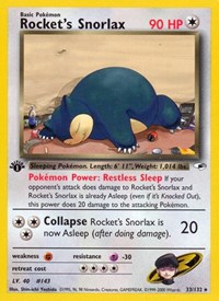 Rocket's Snorlax 033/132