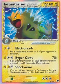 Tyranitar ex (Delta Species) 99/101